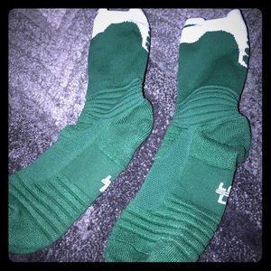 Dark green Nike socks